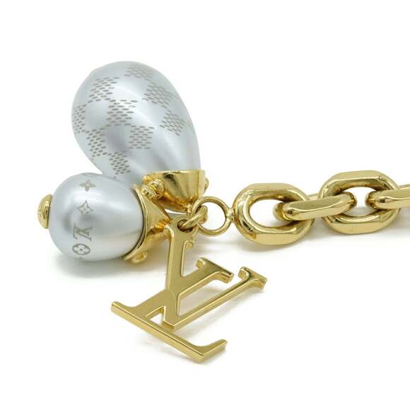 LOUIS VUITTON Gold Pearl Damier Bracelet - Picture 3 of 6